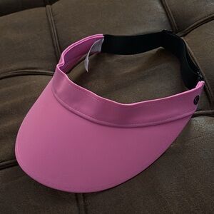 Pink lululemon visor, never worn.